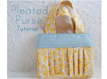 If you have never made a purse with pleats before then this is a great project to get you going. This Pleated Purse is designed for smaller children but you can always upsize it and best of all the tutorial and pattern are FREE.