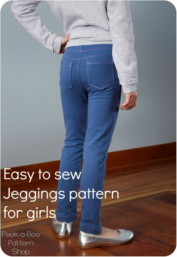 jeggings sewing pattern for girls pants