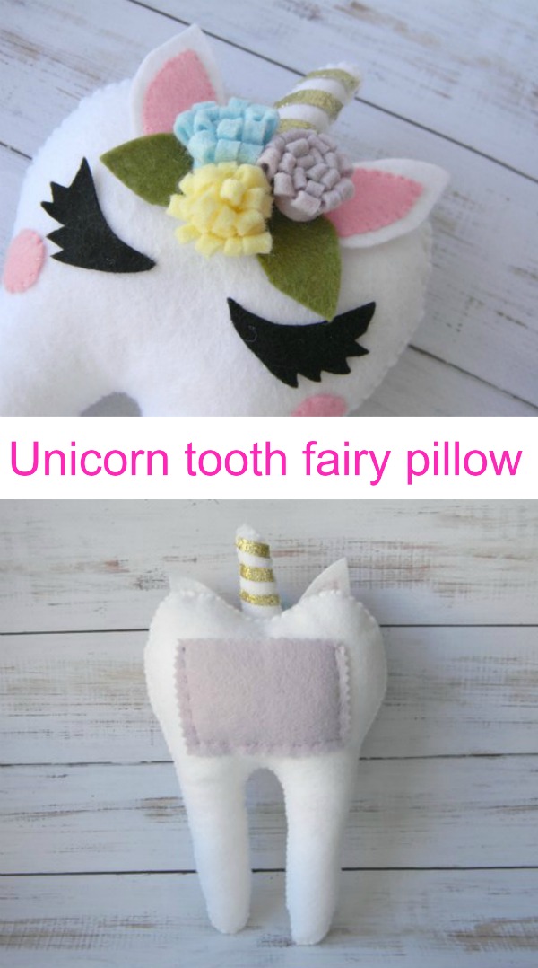 Unicorn Tooth Fairy Pillow sewing pattern