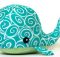Plush whale toy sewing pattern