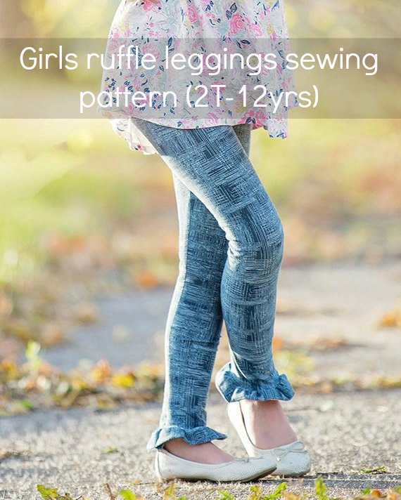 Girls on sale ruffled leggings