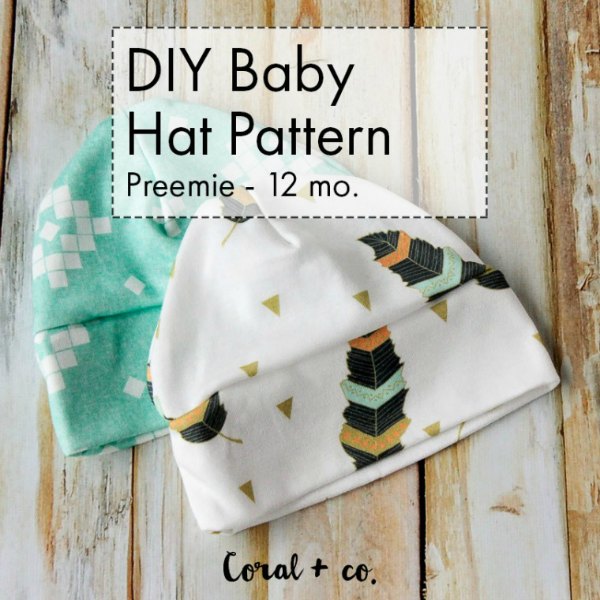 Baby Knit Hat sewing pattern - FREE (preemie-12mths)