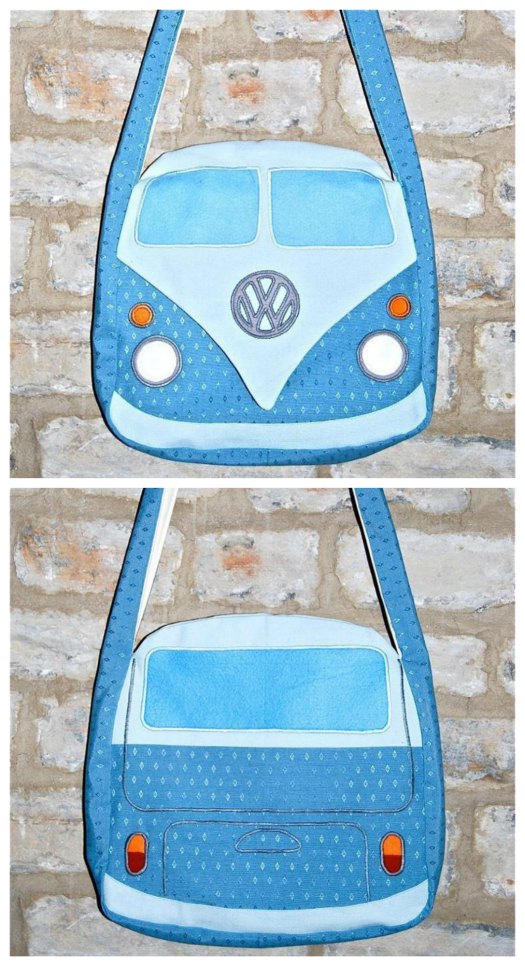 If you want to make a really fun bag for your older children or friend's children then you can get this downloadable pattern here. This sewing pattern allows you to make this very unique bag based on the Splitscreen Volkswagon Campervan. This bag definitely stands out from the crowd and will get many admirers.