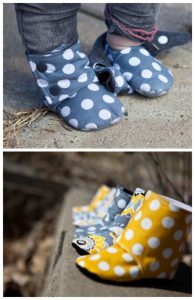 Maggie's Stay-On Baby Booties sewing pattern (0-24mths) - Sew Modern Kids