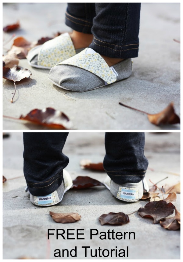 Toms-Inspired Baby and Toddler Shoes - FREE pattern and tutorial