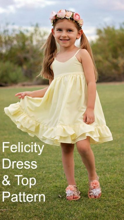 Felicity floaty summer dress pattern - Sew Modern Kids