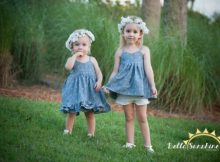 Well here's a really beautiful girl's dress that can be made into a top as well. It makes the perfect dress for warmer weather. The thin shoulder straps are dainty and allow your little one to soak up the sun's rays. The Felicity Dress pattern is ideal for a confident beginner sewer.