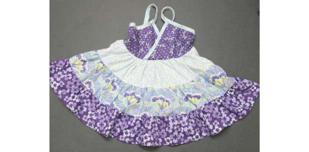 Lucky Layers Tiered Dress in Size 2T - free pattern