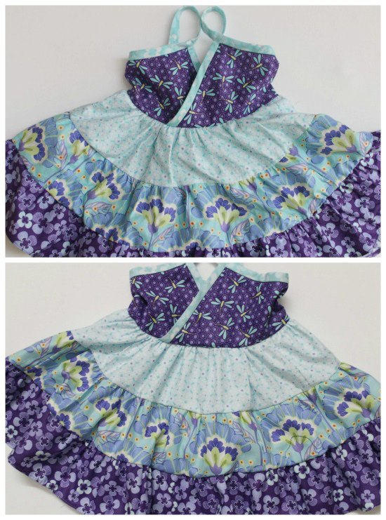 Here's a FREE pattern in size 2T for a dress called The Lucky Layers Tiered Dress. It's made in a size 2T, however, if you want to make it bigger the designer has some very good tips which are shown below.