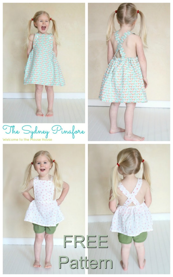 Sydney Pinafore Dress - FREE sewing pattern (12mths-4T) - Sew Modern Kids