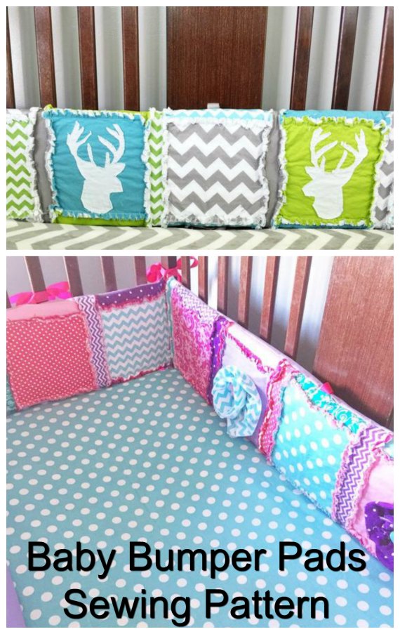 Baby Crib Bumper Pads sewing pattern