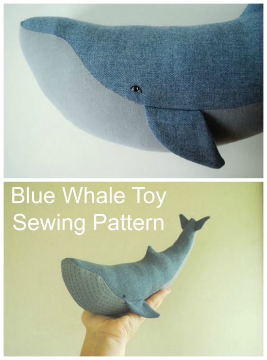 whale pattern sewing