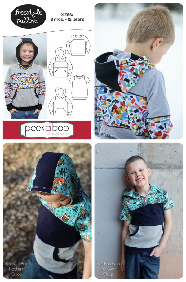Freestyle Pullover Unisex sewing pattern (3mths to 12yrs)