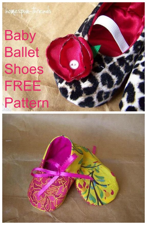 Baby Ballet Shoes FREE Pattern 36 months Sew Modern Kids