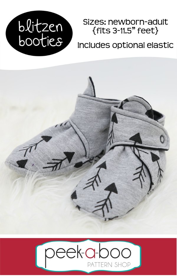 Blitzen Booties Sewing Pattern - Fits Newborn To Adult Feet with video - Sew  Modern Kids