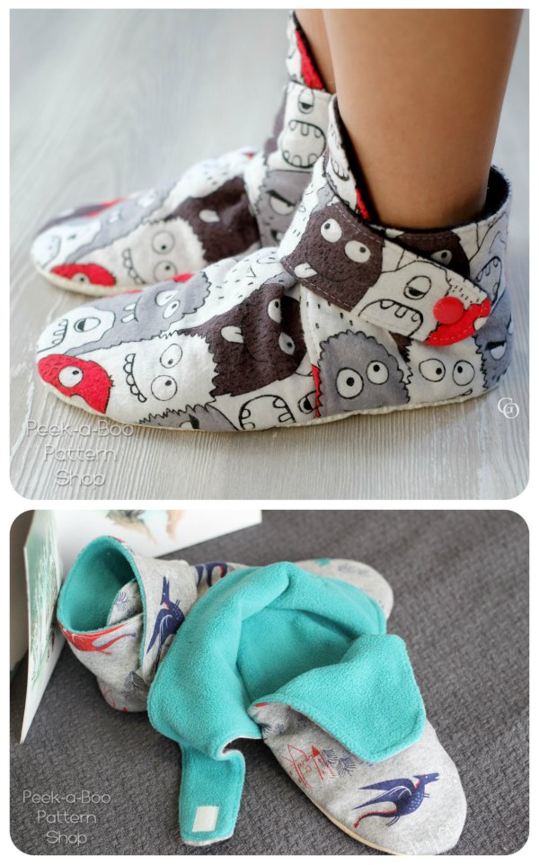 Blitzen Booties Sewing Pattern - Fits Newborn To Adult Feet with video