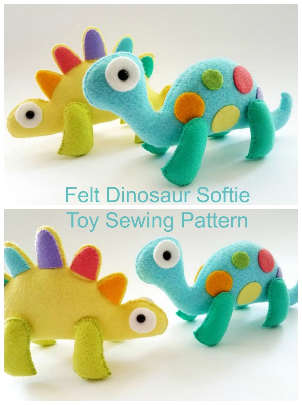 dinosaur plush pattern