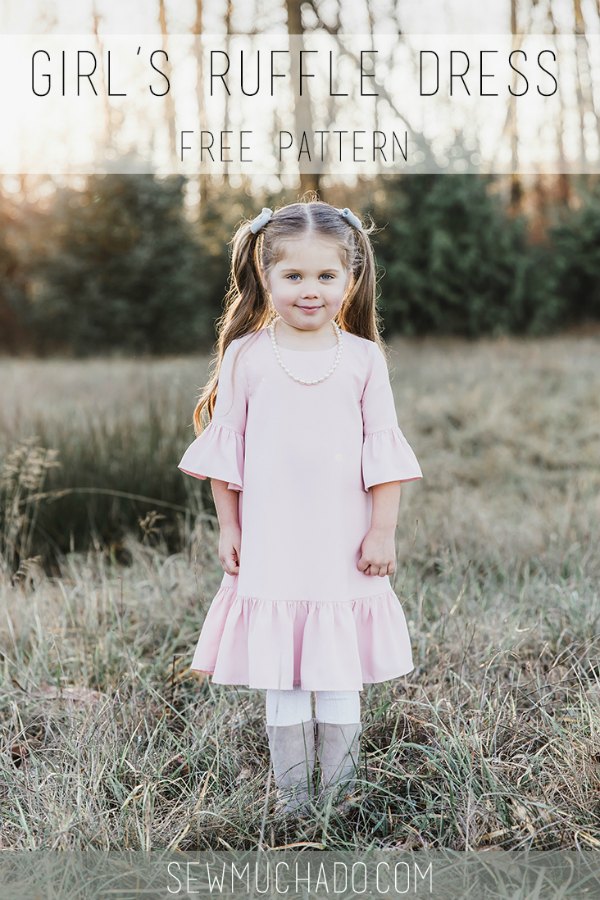 Girl's Ruffle Dress FREE sewing pattern & tutorial