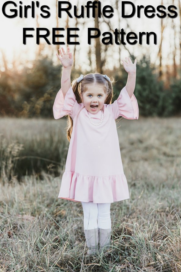 Girl's Ruffle Dress FREE sewing pattern & tutorial