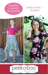 Madeline Crossover Dress and Top pattern (3m to 12y) - Sew Modern Kids