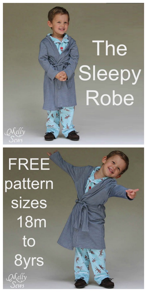 The Sleepy Robe FREE sewing pattern (18 mths to 8 yrs)