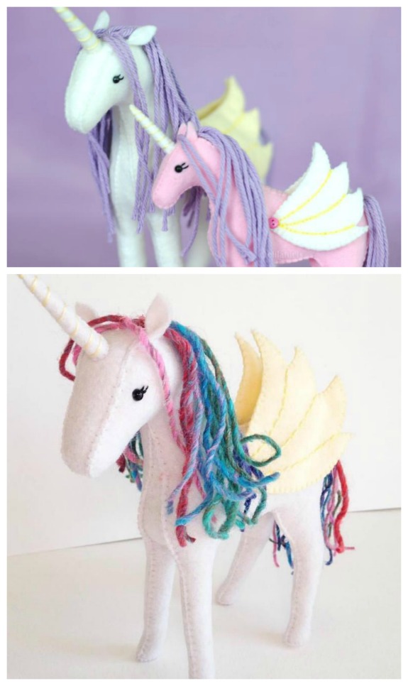 unicorn stuffed animal sewing pattern