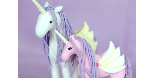 free stuffed unicorn sewing pattern