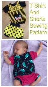 T Shirt And Shorts sewing pattern - newborn to 10 years - Sew Modern Kids