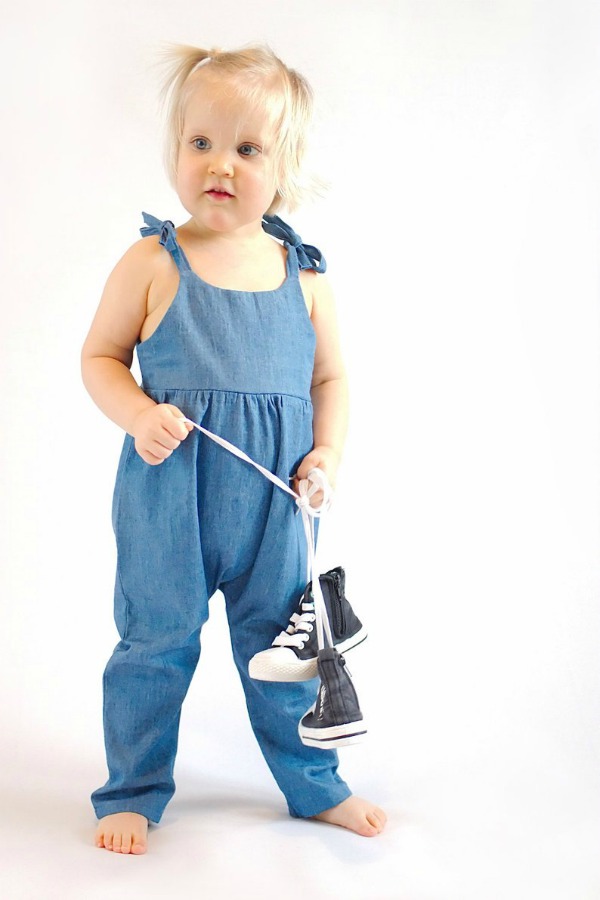 Playsuit / Romper sewing pattern size 1 month to 6 years