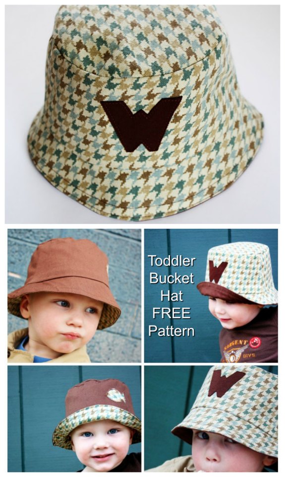 Toddler Bucket Hat - FREE sewing pattern