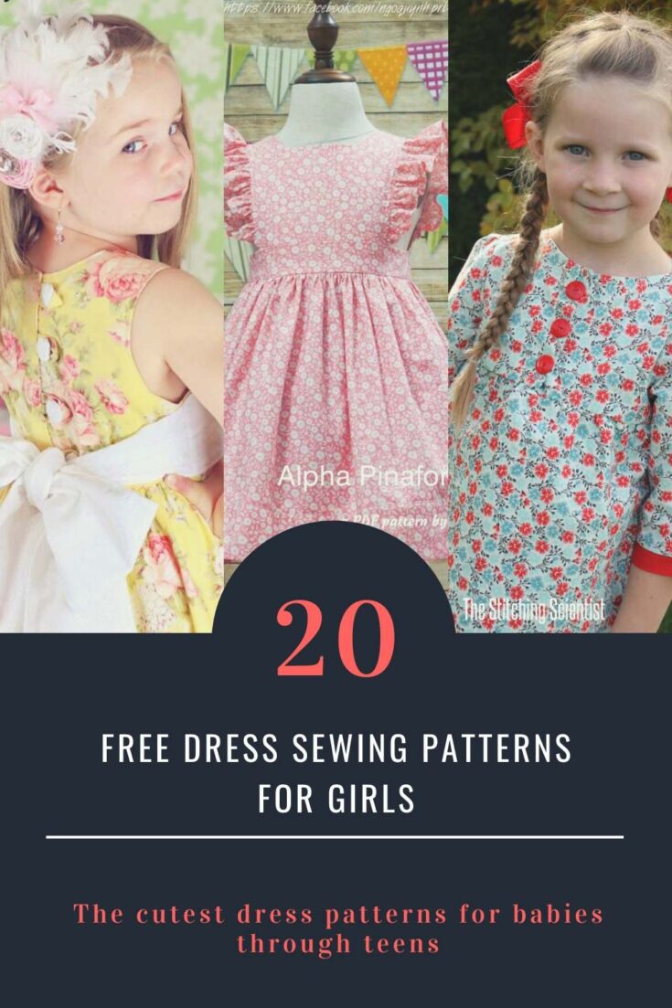 Free girls dress sewing patterns. More than 20 FREE sewing patterns for the prettiest girls dresses to sew. Free dress patterns for babies, toddlers, girls and teens.