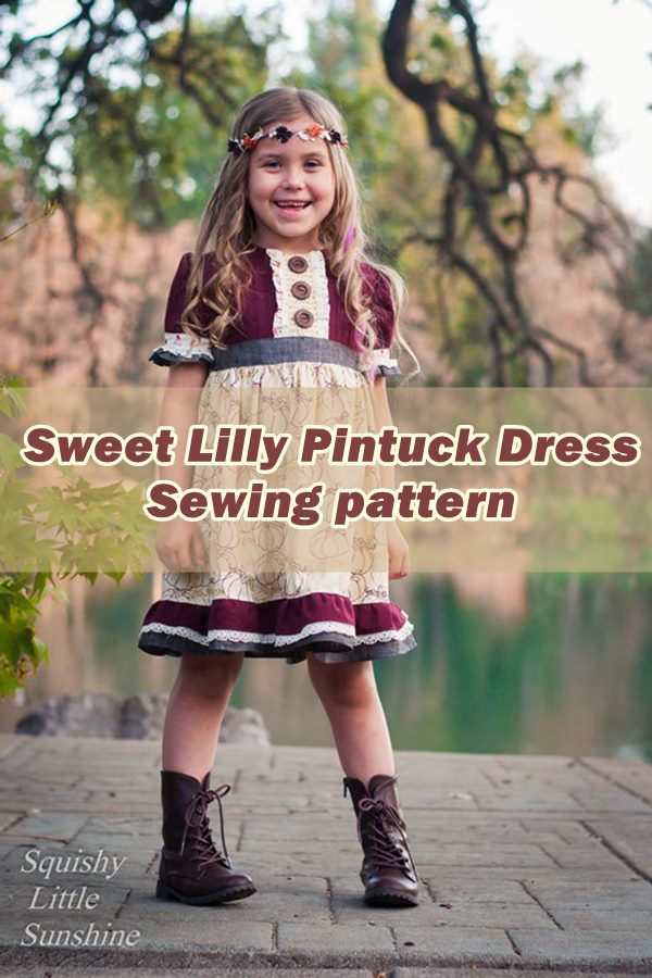 Sweet Lilly Pintuck Dress Sewing pattern