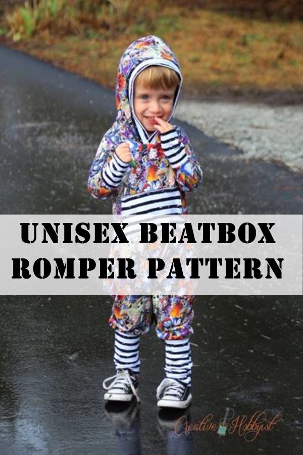 Unisex beatbox romper pattern (3mths-14yrs)