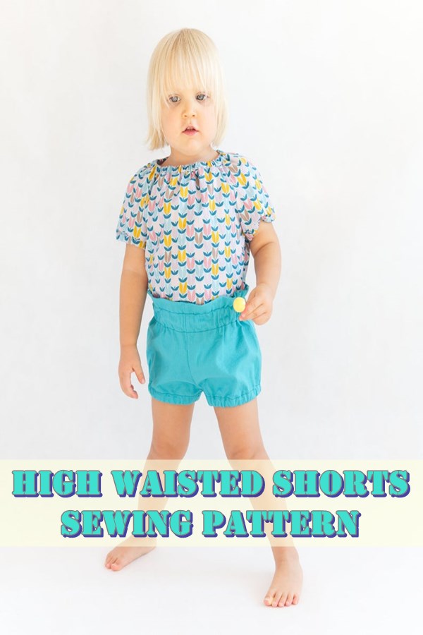 High Waisted Pants And Shorts For Girls 1mth 10yrs Sew Modern Kids