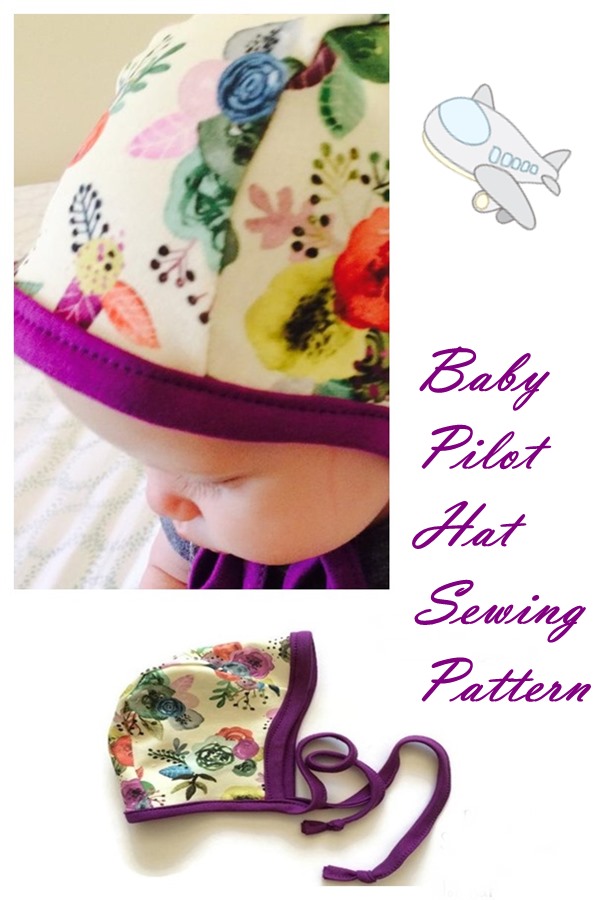 Baby Pilot Hat sewing pattern