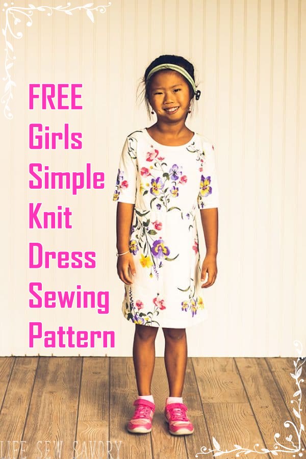 easy girl dress sewing pattern