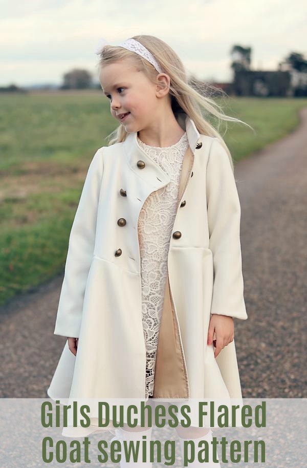 Girls Duchess Flared Coat sewing pattern (12mths14yrs) Sew Modern Kids