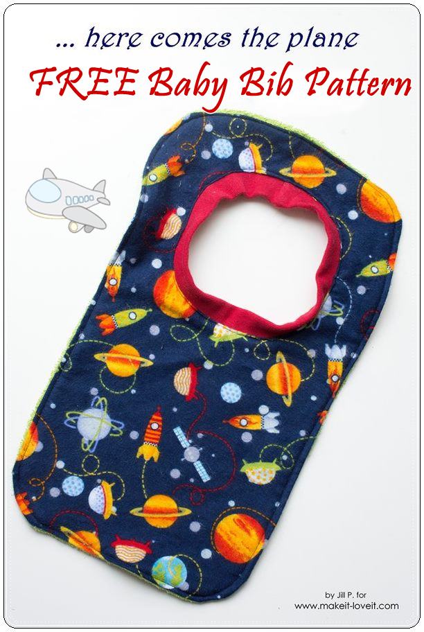 Free baby bib sewing pattern