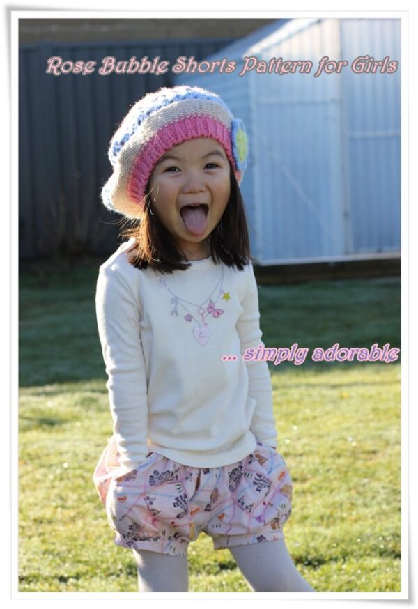 Rose Bubble Shorts for girls