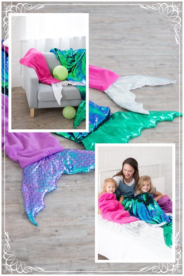 Free Mermaid Tail Blanket sewing pattern