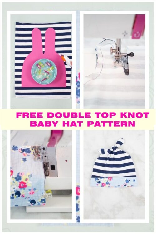 Free Baby Top Knot Hat sewing pattern with video (birth-2yrs) - Sew ...