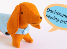 Dachshund Dog sewing pattern