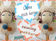 Llama stick horse sewing pattern