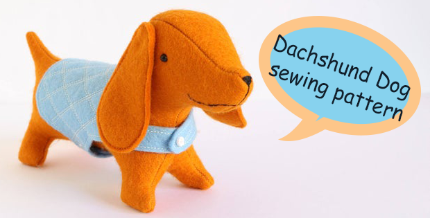 Dachshund Dog sewing pattern