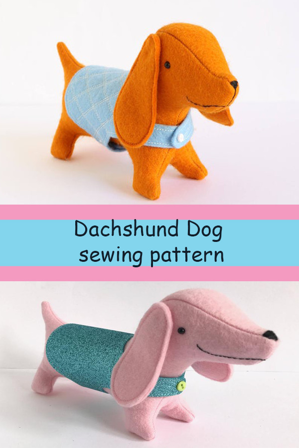 Dachshund Dog sewing pattern