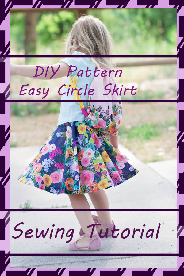 Full Circle Skirt Dress Pattern PDF Girl Sizes 2 8 Years - Etsy Norway
