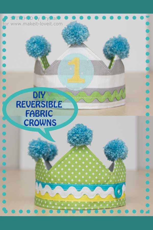 reversible fabric crown