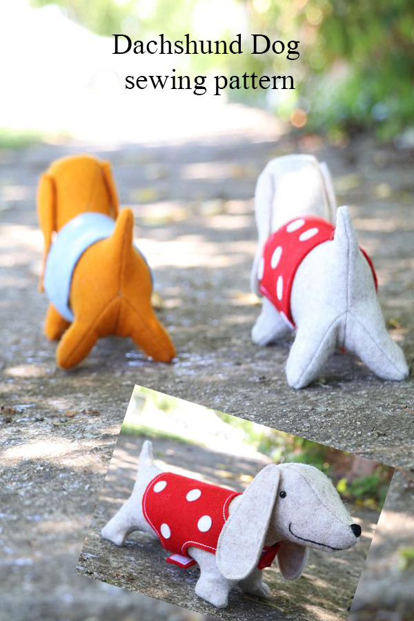 Dachshund Dog sewing pattern