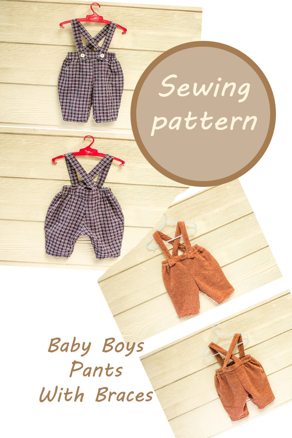 Baby Boys Pants With Braces pattern