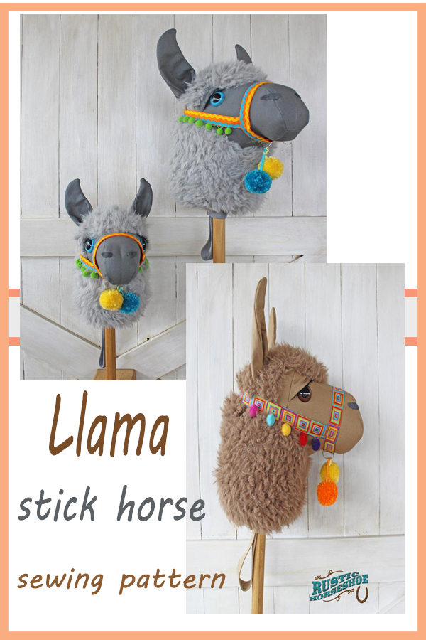 Llama stick horse sewing pattern